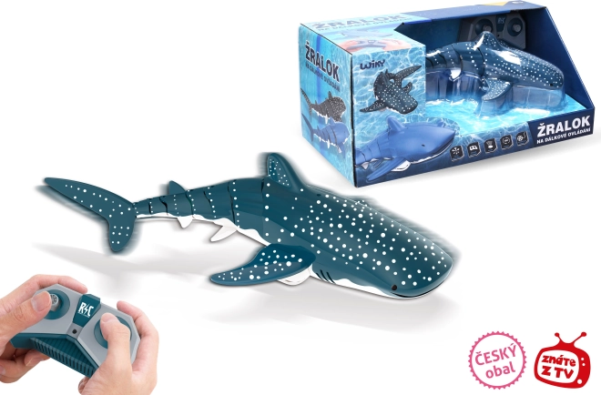 RC óriási cápa vízbe, 35 cm, cseh csomagolással
