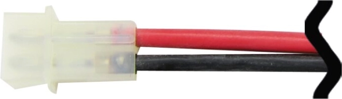 Szilikon összekötőkábel AMP csatlakozóval, 1,5 mm², 18 cm