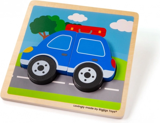 Bigjigs Toys Autó Beillesztő Puzzle