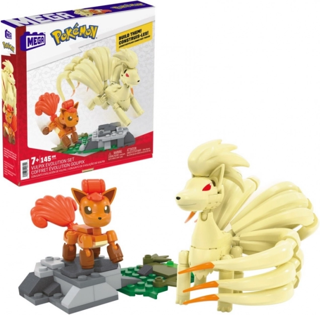 MEGA Pokémon építőkészlet – Vulpix és Ninetales evolúciója