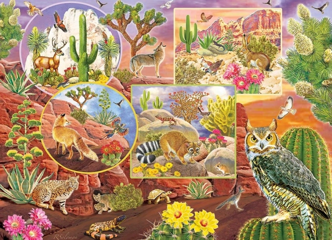 Családi puzzle Sivatagi varázs 350 darab – COBBLE HILL