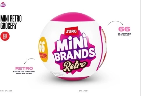 Mini Brands Retro meglepetésgömb – 1. széria