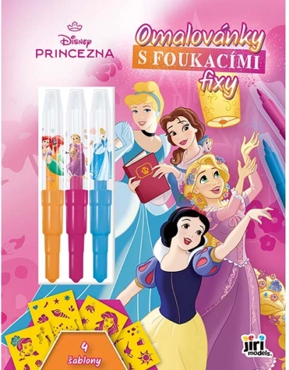 Disney hercegnők színezői fújós filcekkel