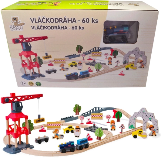 Babu fa vonatpálya daruval
