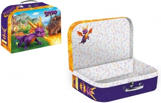 Iskolai bőrönd Spyro sárkány mintával