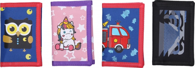 Tépőzáras pénztárca 12,5 × 25 cm – vegyes minták