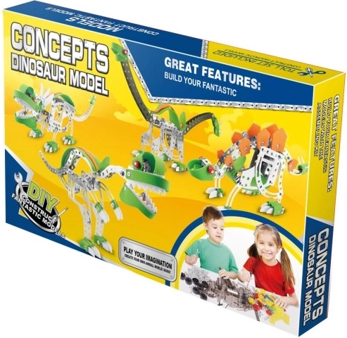 Fém építőkészlet tyrannosaurus 140 db