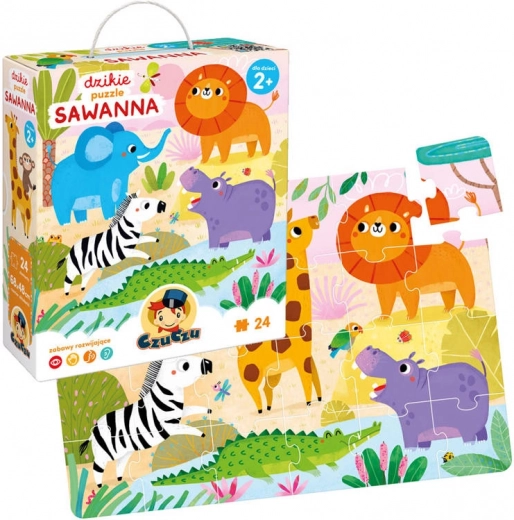 CzuCzu vadon élő puzzle Szavanna