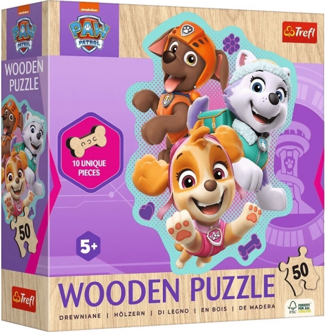 Fa puzzle Mancs Őrjárat 50 darab