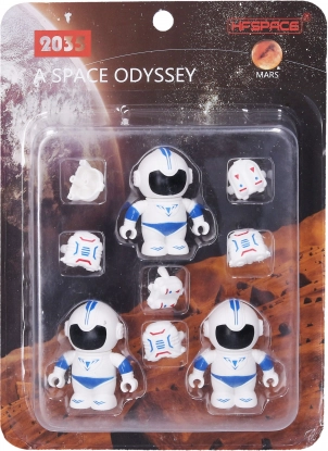Űrhajós 3 figura 6 cm