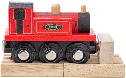 Bigjigs Rail fa lokomotív Terrier vörös