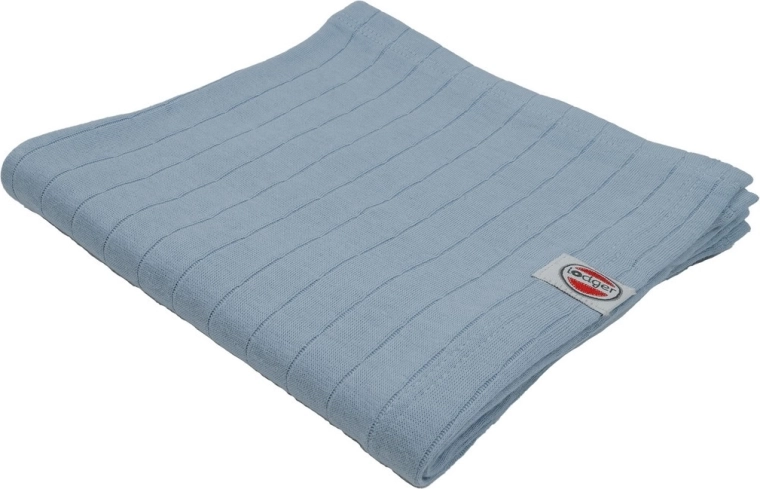 Lodger swaddler 100% organikus pamutból Solid blue fogg 70 × 70 cm – 1 db