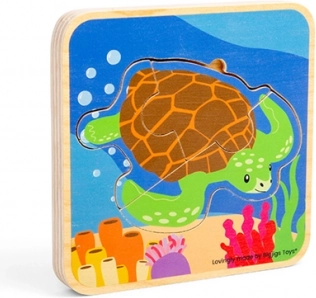 fa puzzle – teknős életciklusa BIGJIGS TOYS