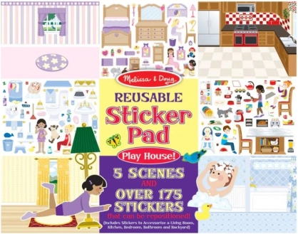 Cserélhető matrica szett 'Játsszuk azt, hogy Otthon vagyunk' Melissa & Doug