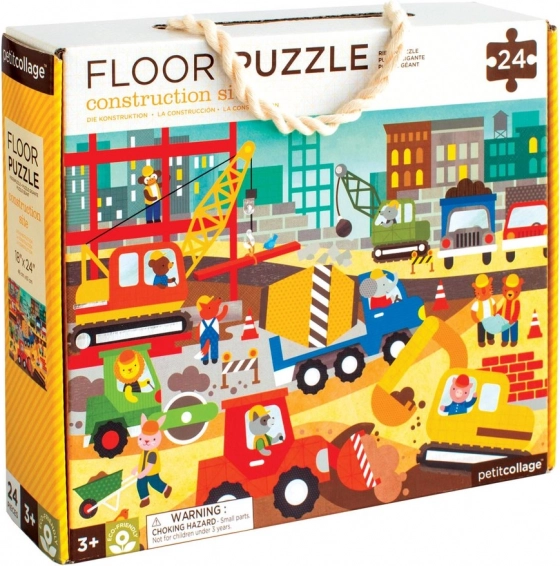Padlópuzzle Építkezés gyerekeknek 3 éves kortól