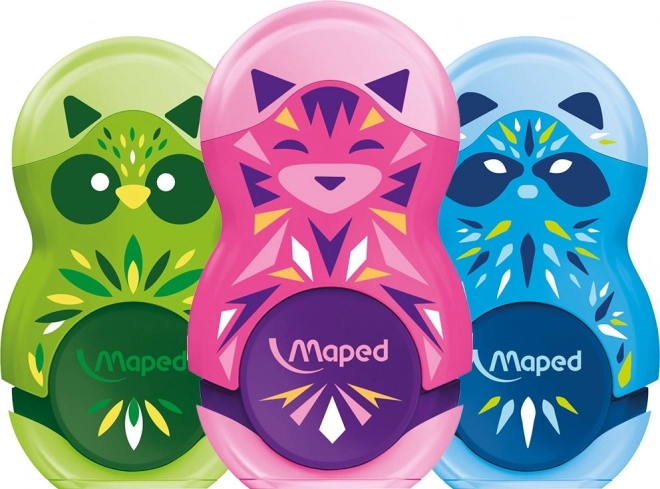 MAPED hegyező radírral loopy mini cute, vegyes színek