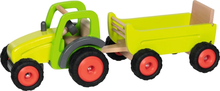 Goki Premium fa traktor pótkocsival