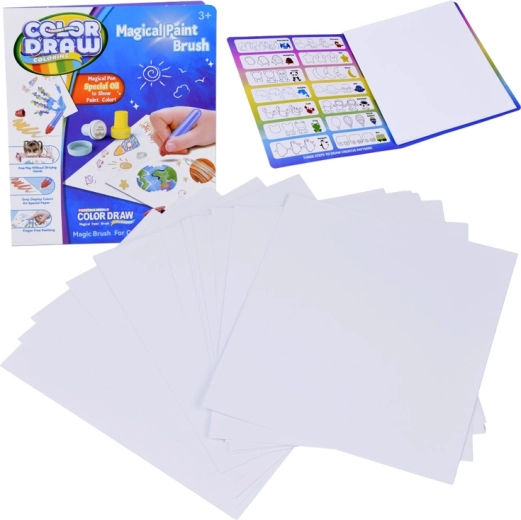 COLOR DRAW varázsrajzoló papír – pótcsomag 18 lappal LED ecsethez