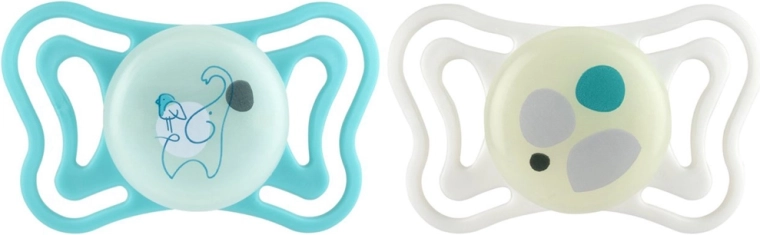 Chicco PhysioForma Light szilikon ortodontikus cumik, semleges, 6–16 hó, 2 db