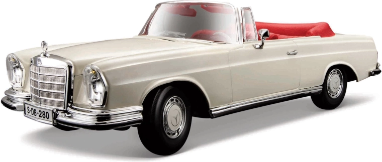 Maisto Mercedes-Benz 280SE Cabrio krémszínű modell 1:18