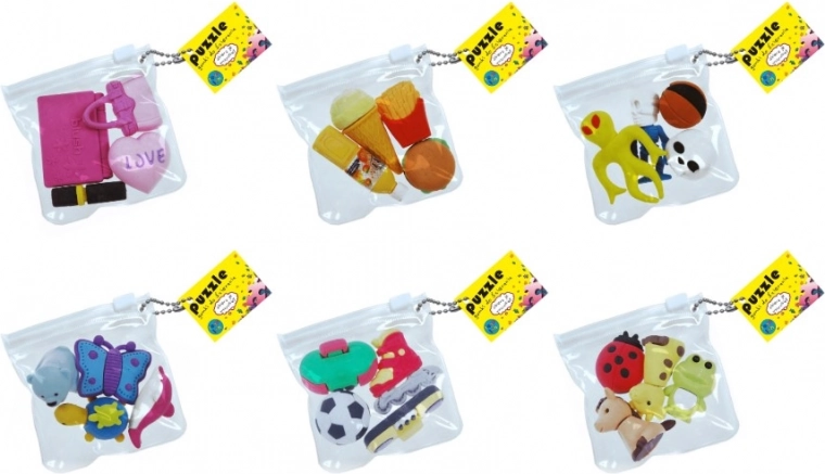TOYS INN kirakós radírok – 4 darabos készlet