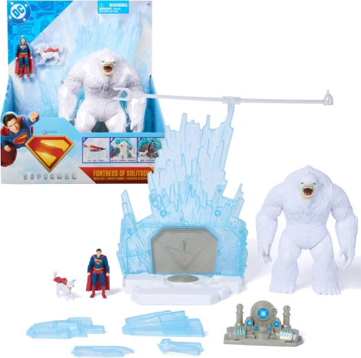 DC Comics Superman játékszett – A Magány Erődje 3 figurával és kiegészítőkkel