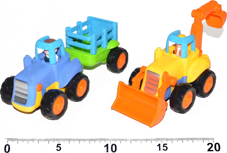 Lendkerekes traktor vagy markoló, 16 cm