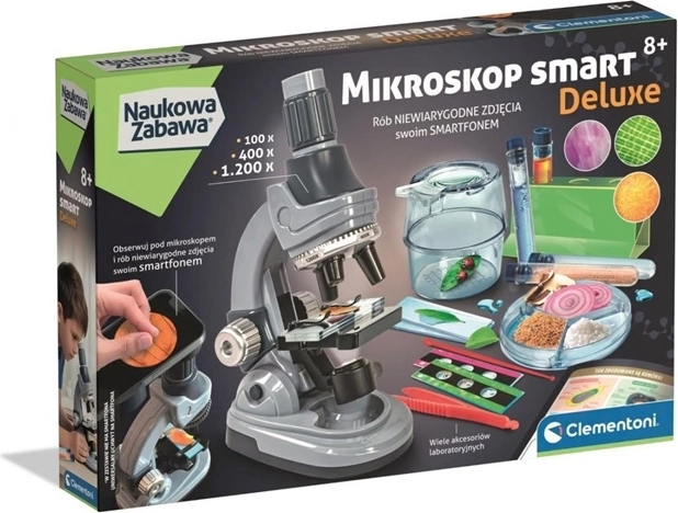 Clementoni Naukowa zabawa Smart deluxe tudományos mikroszkóp