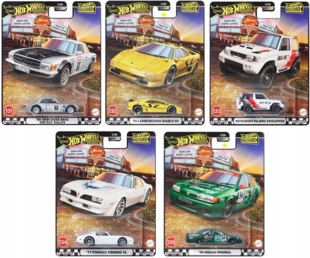 Hot Wheels Premium Boulevard – fém gyűjtői modellek 1:64 Real Riders gumiabroncsokkal