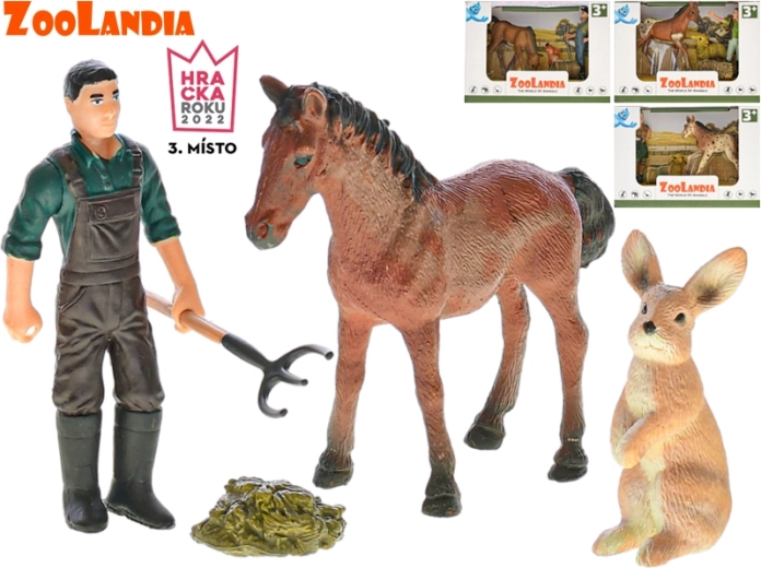 Zoolandia farm – állatfigurák és kiegészítők készlete (4 változat)