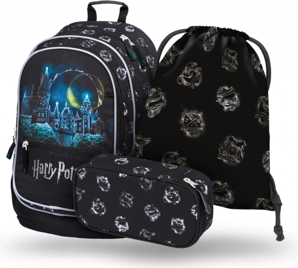 Iskolai szett BAAGL Harry Potter Roxfort – hátizsák, tolltartó és tornazsák