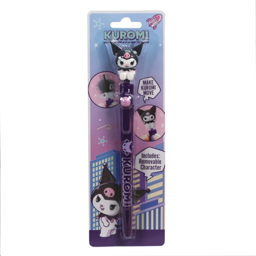 Levehető Kuromi figura a toll tetején