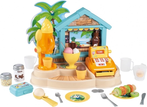SMOBY strandbár fagylalttal és pénztárgéppel