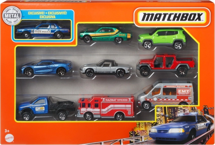 Matchbox autómodell készlet 9-pack