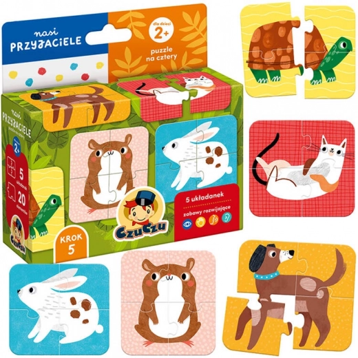Puzzle Kis Barátaink - Négy darabos Kirakók