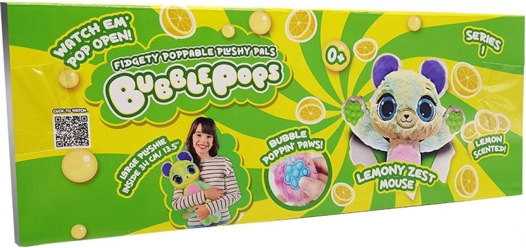 Illatos Bubble Pops maskotka - Egérka citromhéj illattal