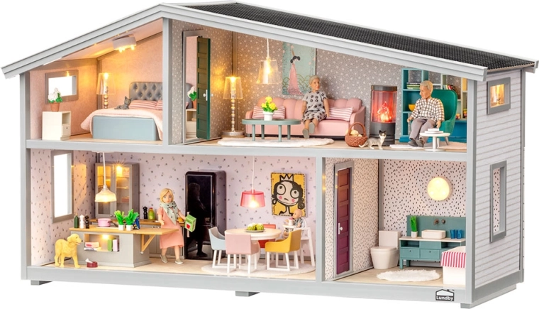 Lundby babaház 4 szobával