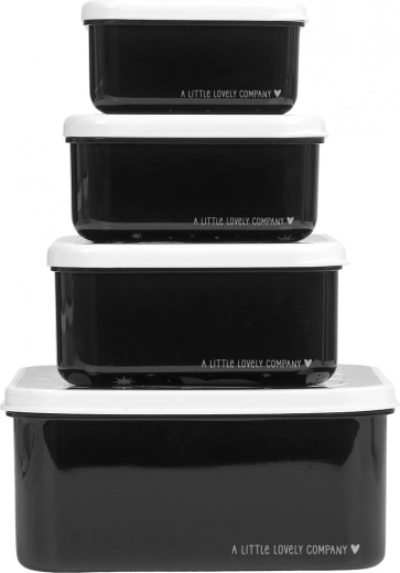 A Little Lovely Company négydarabos uzsonnásdoboz-készlet – Űr