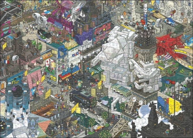 Puzzle Pixorama: Párizsi keresés 1000 darab