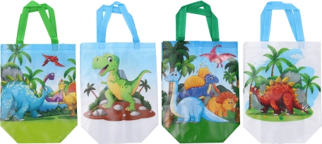 Ajándéktáska XS nemszőtt textilből 22 × 23 × 11 cm – gyerek motívumok