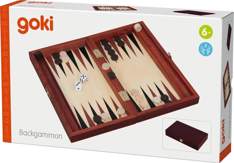 Klasszikus backgammon fa kivitelben