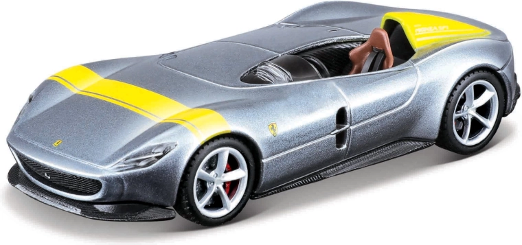 Maisto Speed Icons Ferrari Monza SP1 ezüst-sárga 1:64
