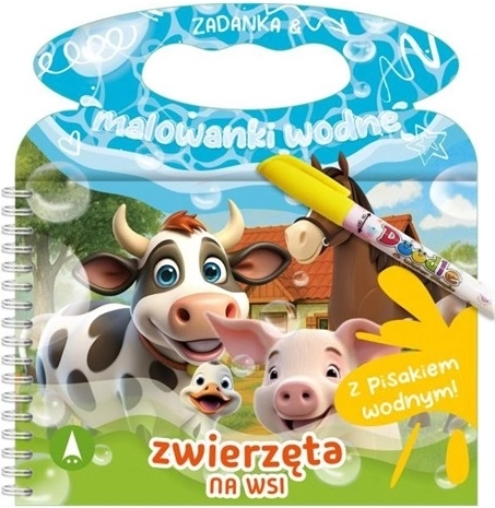 Fejtörők és vízzel színezhető képek – farmállatok