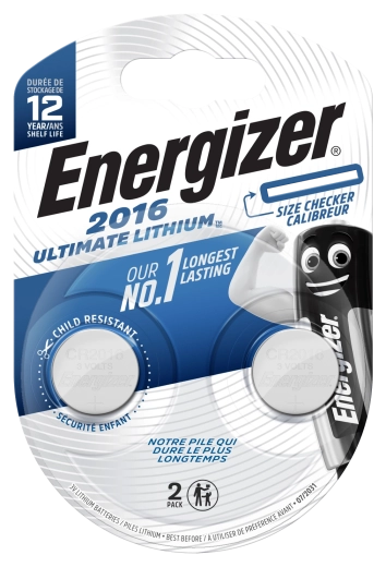 Energizer Ultimate Lithium CR2016 gombelemek 2 db