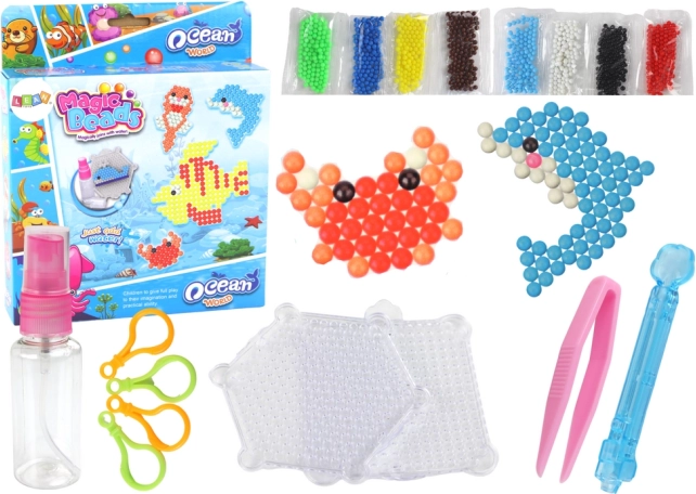 DIY vízgyöngyök – varázsgyöngyök, 8 szín, tengeri állatok