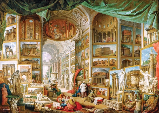 Eurographics puzzle Képtár modern Róma látképeivel 1000 darab