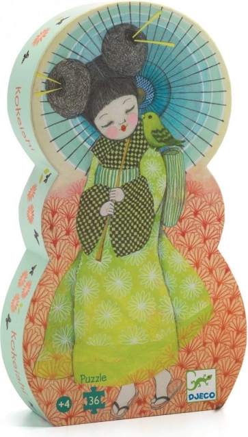 Japán gésa puzzle 36 darabbal