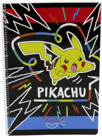 Pokémon A4 kockás spirálfüzet - Színes kiadás