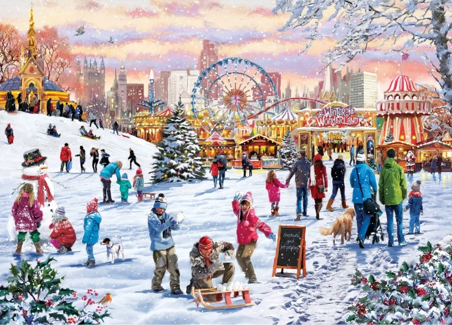 Puzzle Téli csoda a Hyde Parkban 1000 darab