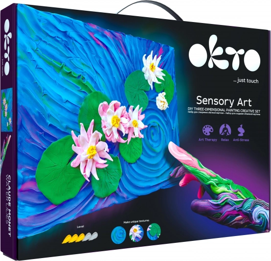 Okto Sensoty Art képzőművészeti készlet Tavirózsák 30 × 40 cm